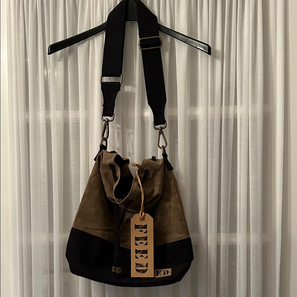 Feed Brown and Black Women's Duffel Bag